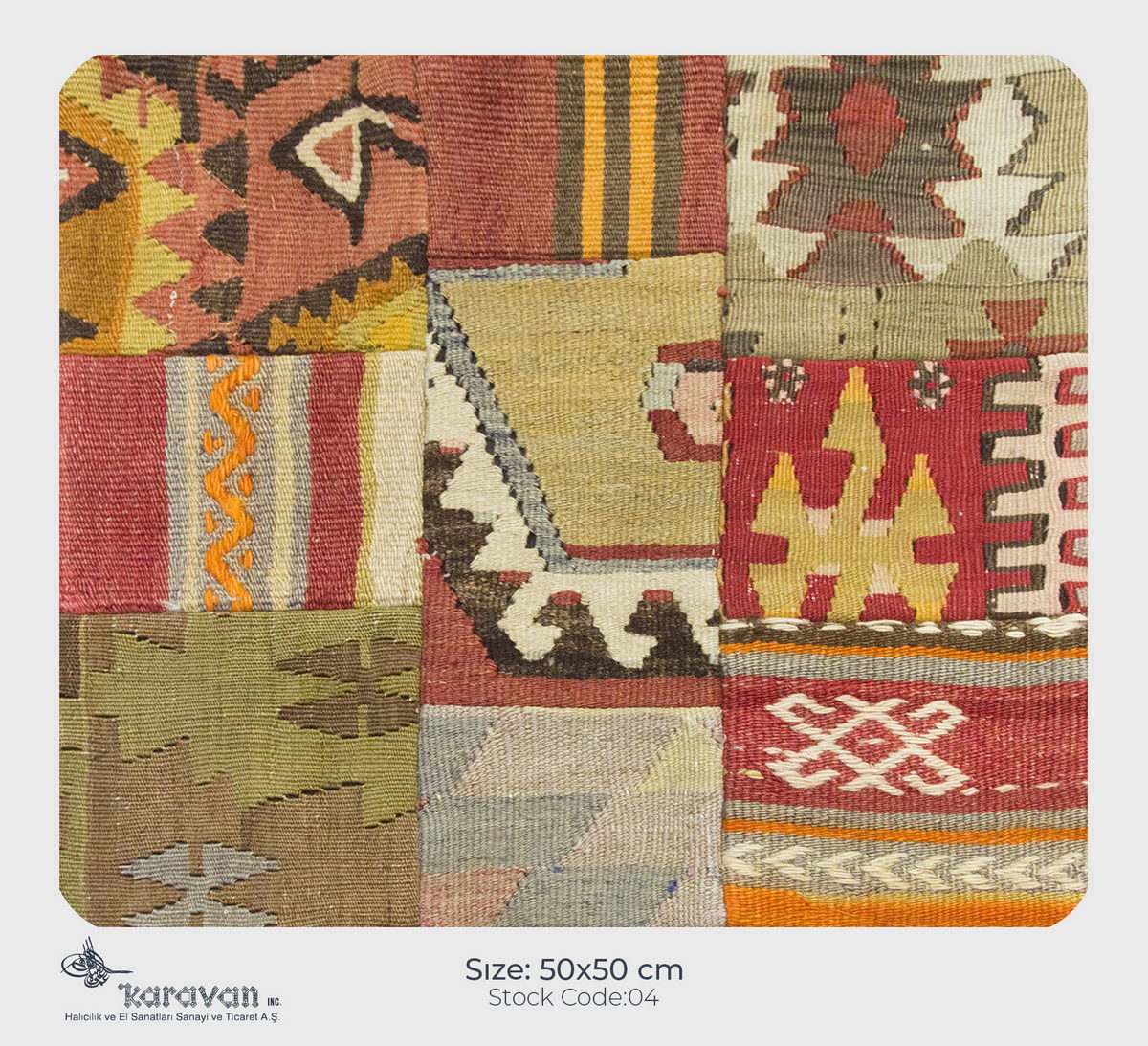 Patchwork Rug Pillow-4-24