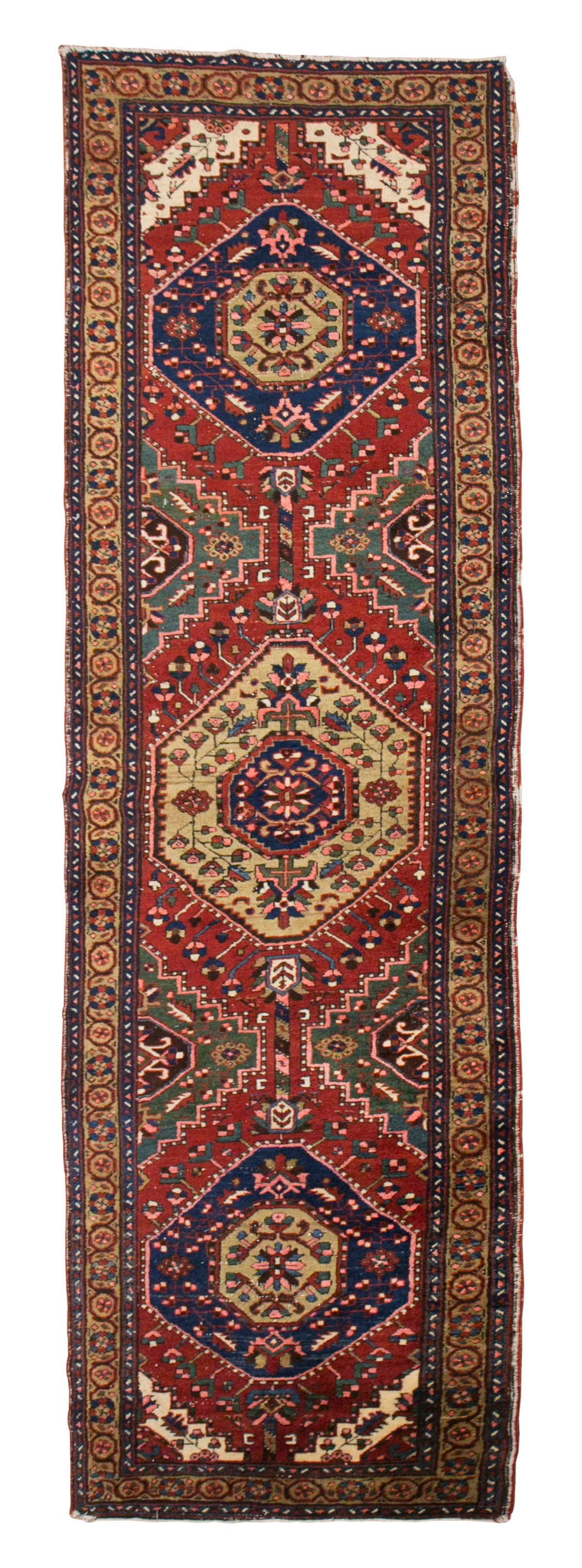Runner Rug, Antique Rug, 3'1 x 10'10 feet & 94 x 330 cm