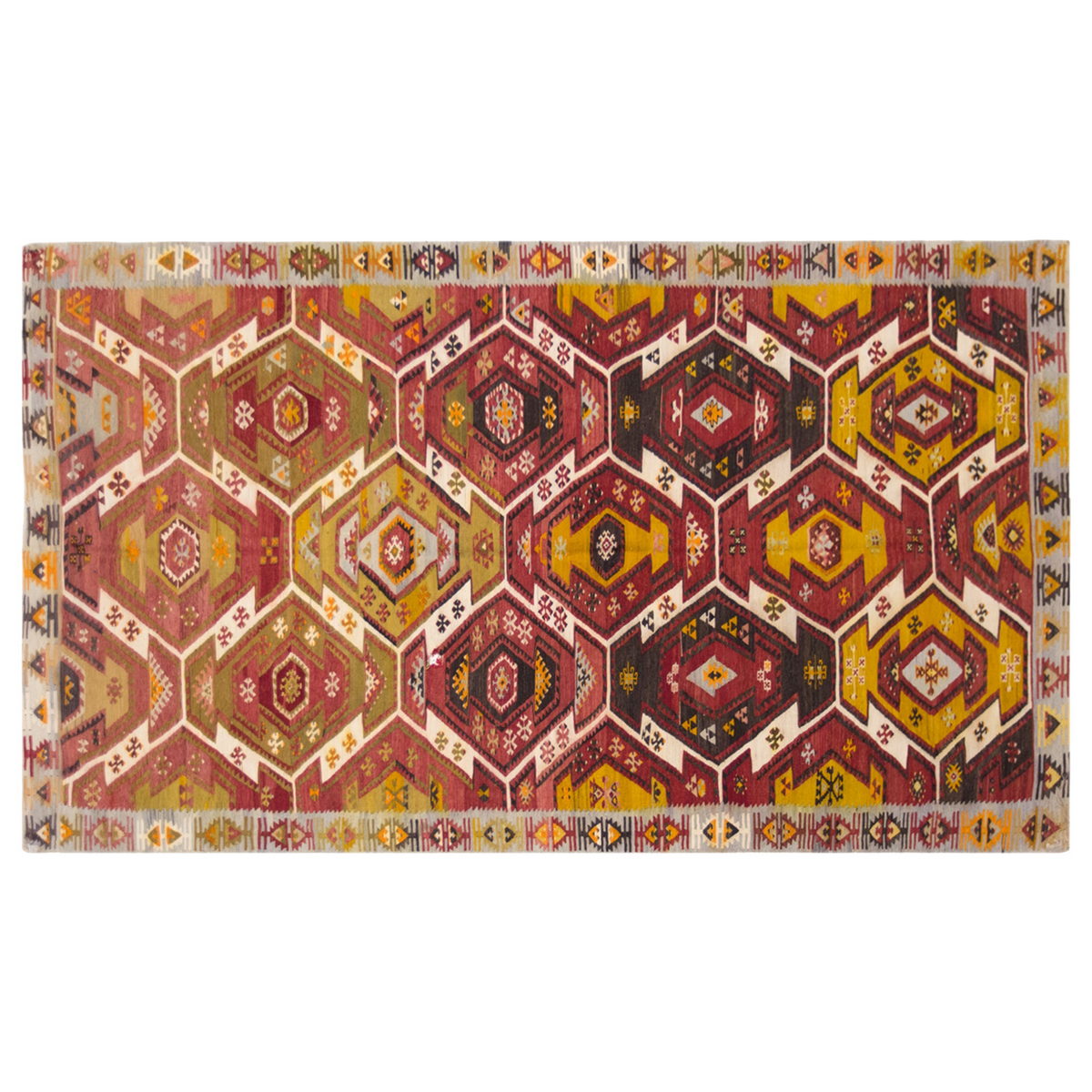 şarkışla tribal kilim, 5x10 ft kilim, 140x310 cm