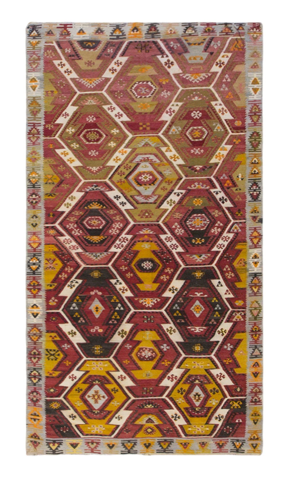 şarkışla tribal kilim, 5x10 ft kilim, 140x310 cm