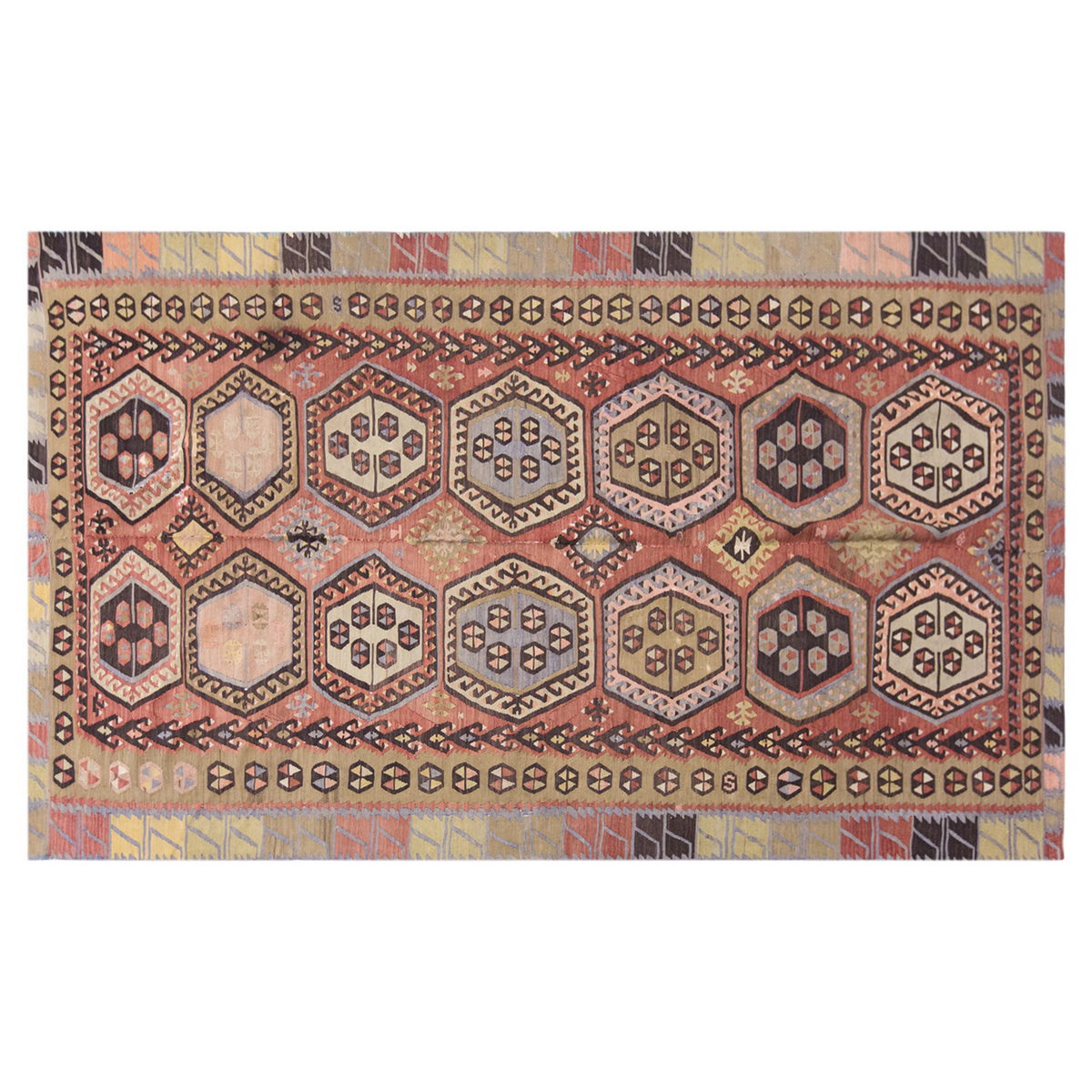 Şarkışla tribal kilim, 5x10 ft kilim, 160x290 cm kilim