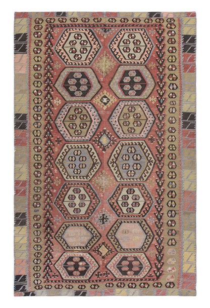 Şarkışla tribal kilim, 5x10 ft kilim, 160x290 cm kilim