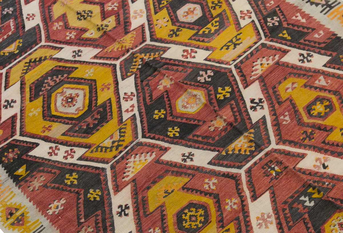şarkışla tribal kilim, 5x11 ft kilim, 140x323 cm
