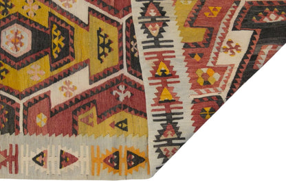 şarkışla tribal kilim, 5x11 ft kilim, 140x323 cm