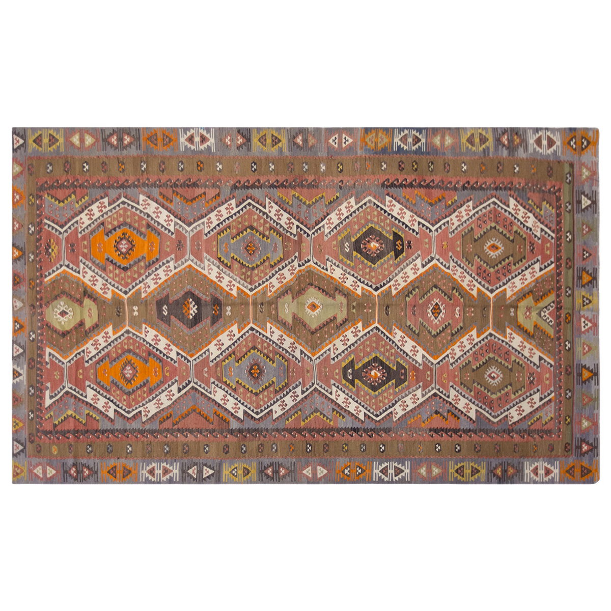 şarkışla tribal kilim, 5x11 ft kilim, 146x337 cm