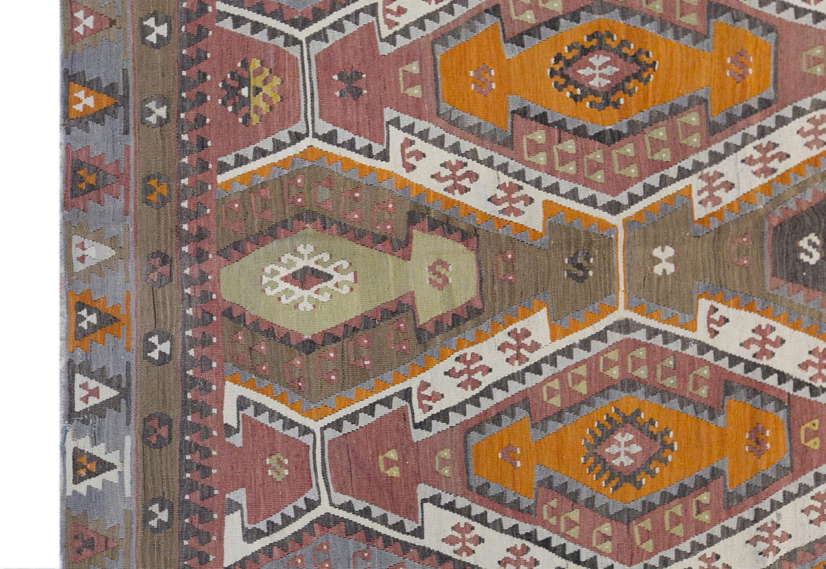 şarkışla tribal kilim, 5x11 ft kilim, 146x337 cm