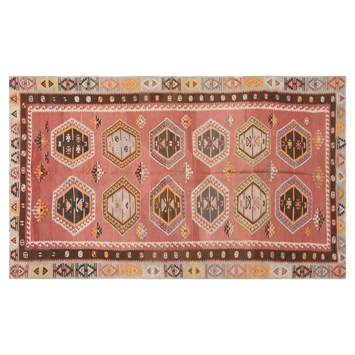 Şarkışla tribal kilim, 5x11 ft kilim, 150x338 cm