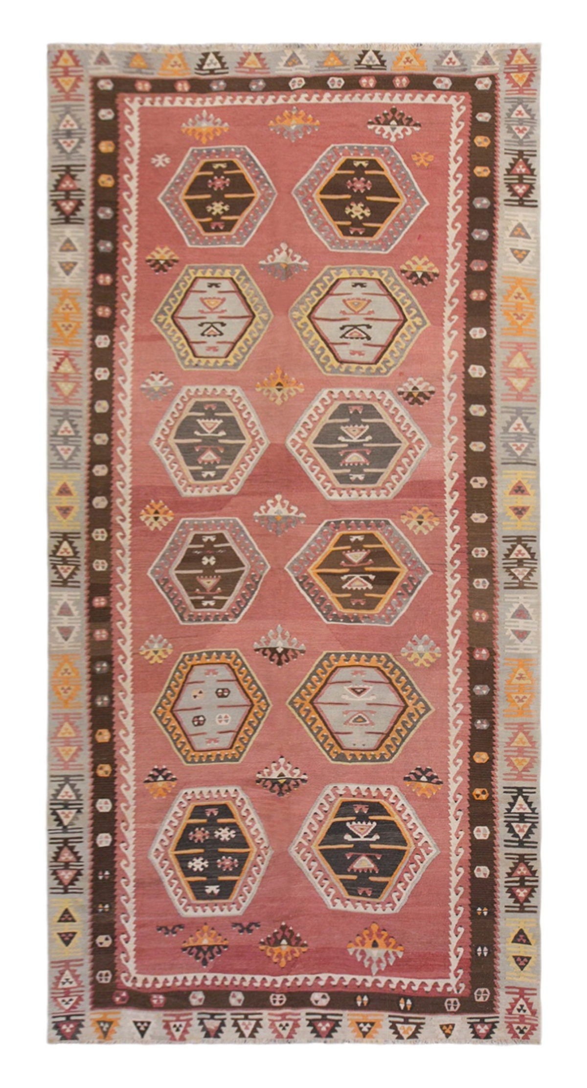 Şarkışla tribal kilim, 5x11 ft kilim, 150x338 cm