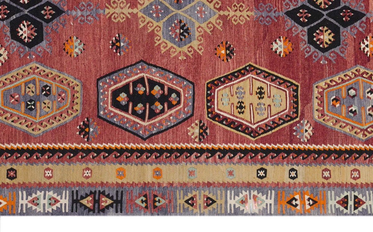 şarkışla tribal kilim, 5x11 ft kilim, 165x338 cm