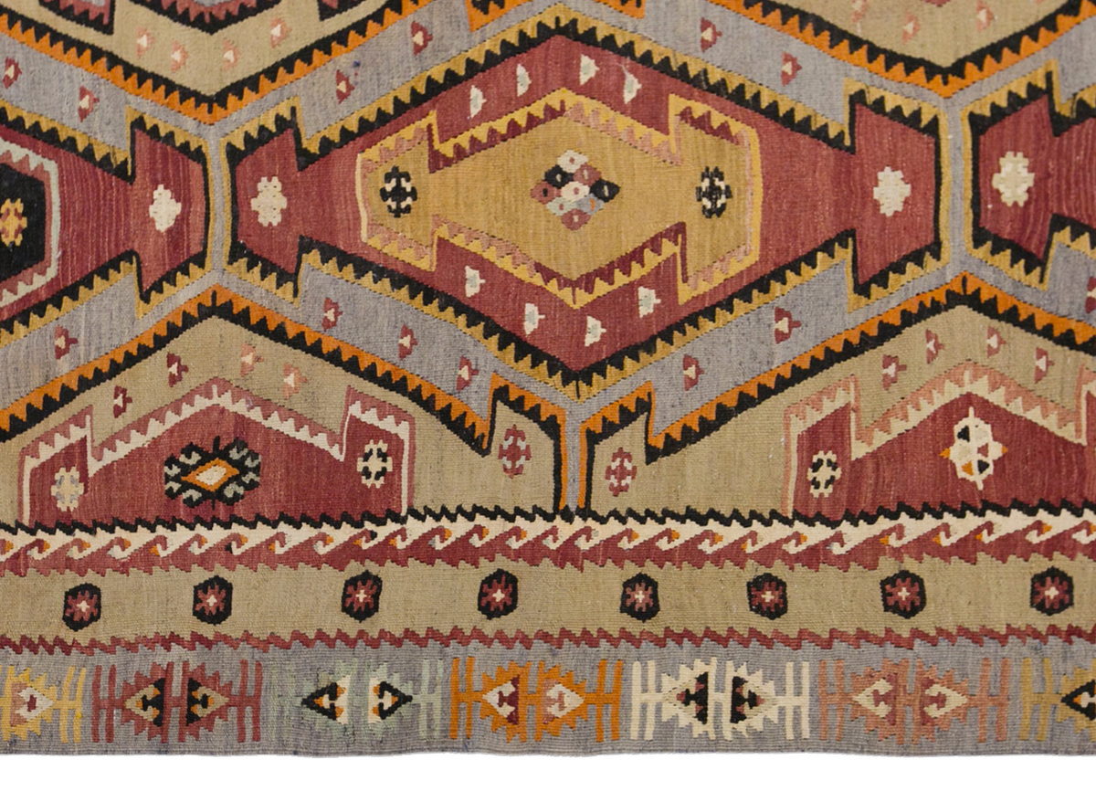 şarkışla tribal kilim, 5x12 ft kilim, 163x351 cm