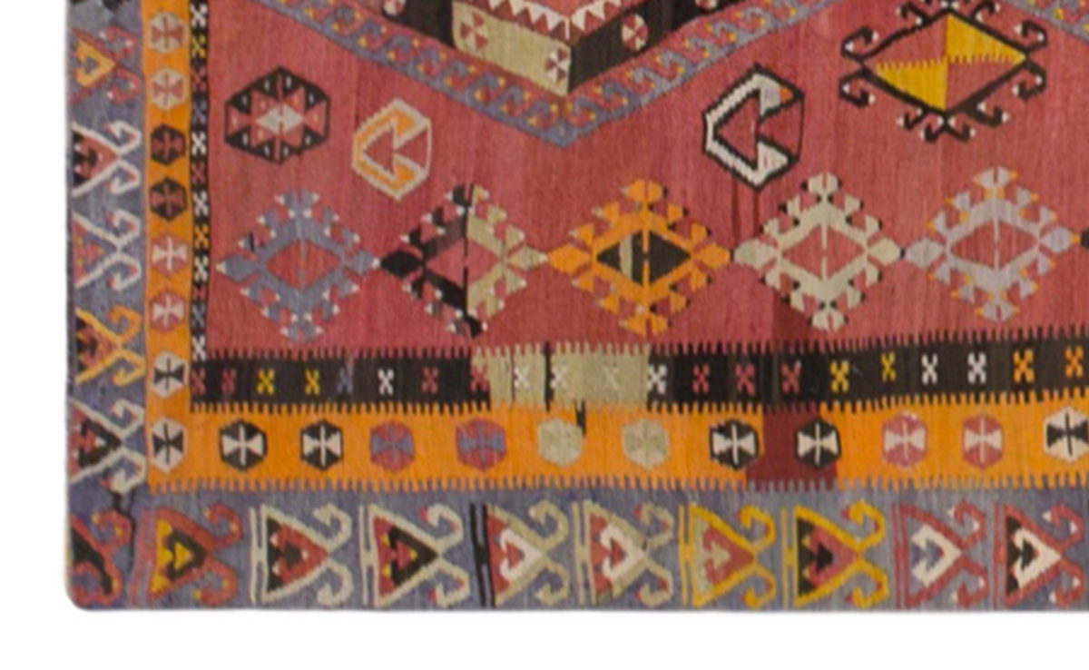 şarkışla tribal kilim, 5x13 ft, 146x393 cm kilim