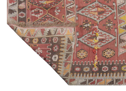 şarkışla tribal kilim, 5x13 ft kilim, 155x391 cm
