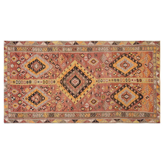 şarkışla tribal kilim, 5x13 ft kilim, 166x407 cm