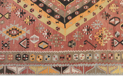 şarkışla tribal kilim, 5x13 ft kilim, 166x407 cm