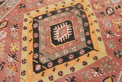 şarkışla tribal kilim, 5x13 ft kilim, 166x407 cm