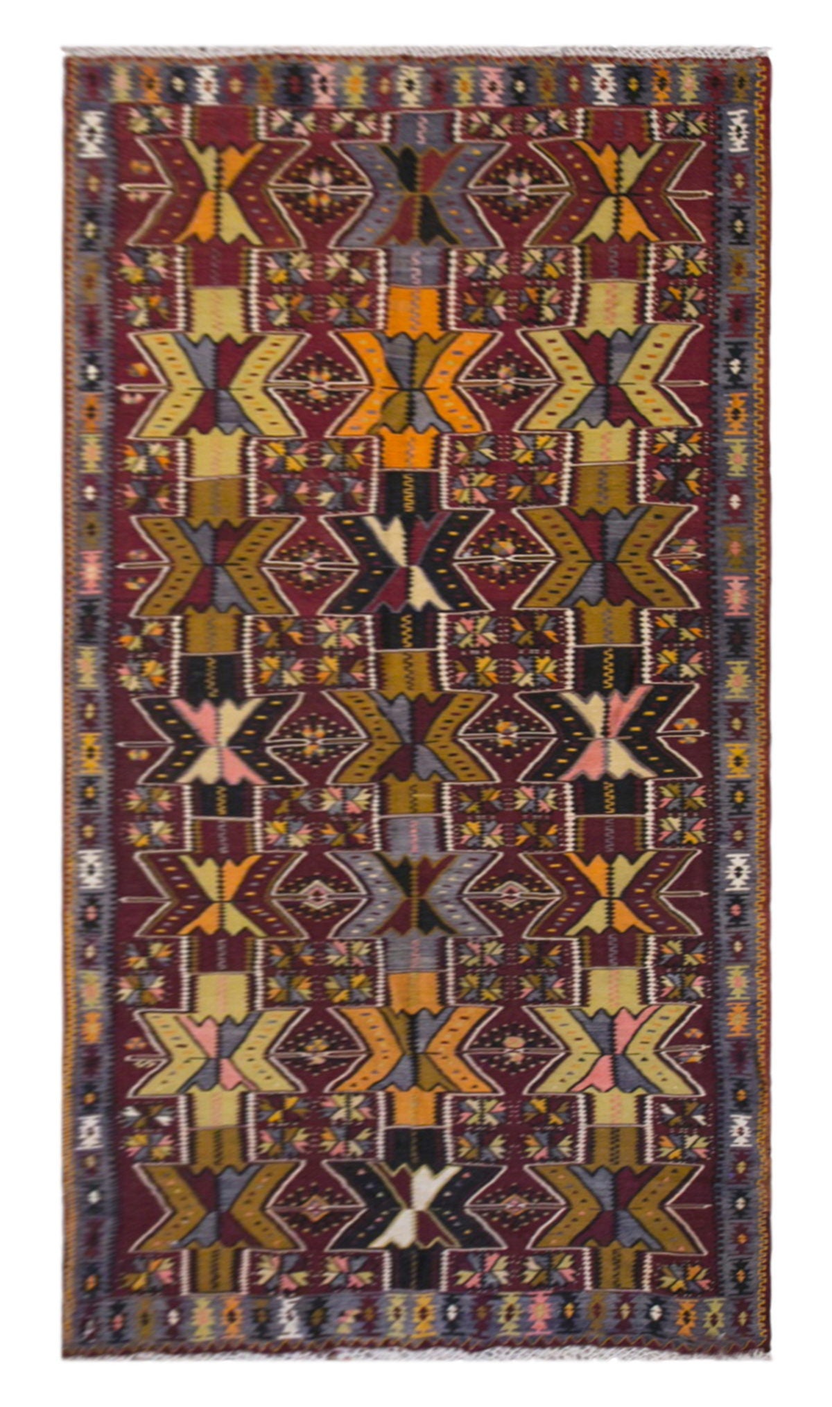 şarkışla tribal kilim, 5x15 ft kilim, 167x445 cm