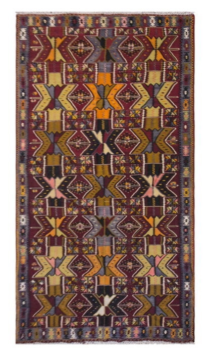şarkışla tribal kilim, 5x15 ft kilim, 167x445 cm