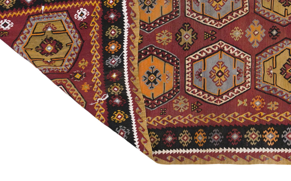 Şarkışla tribal kilim, 6x11 ft kilim, 174x334 cm