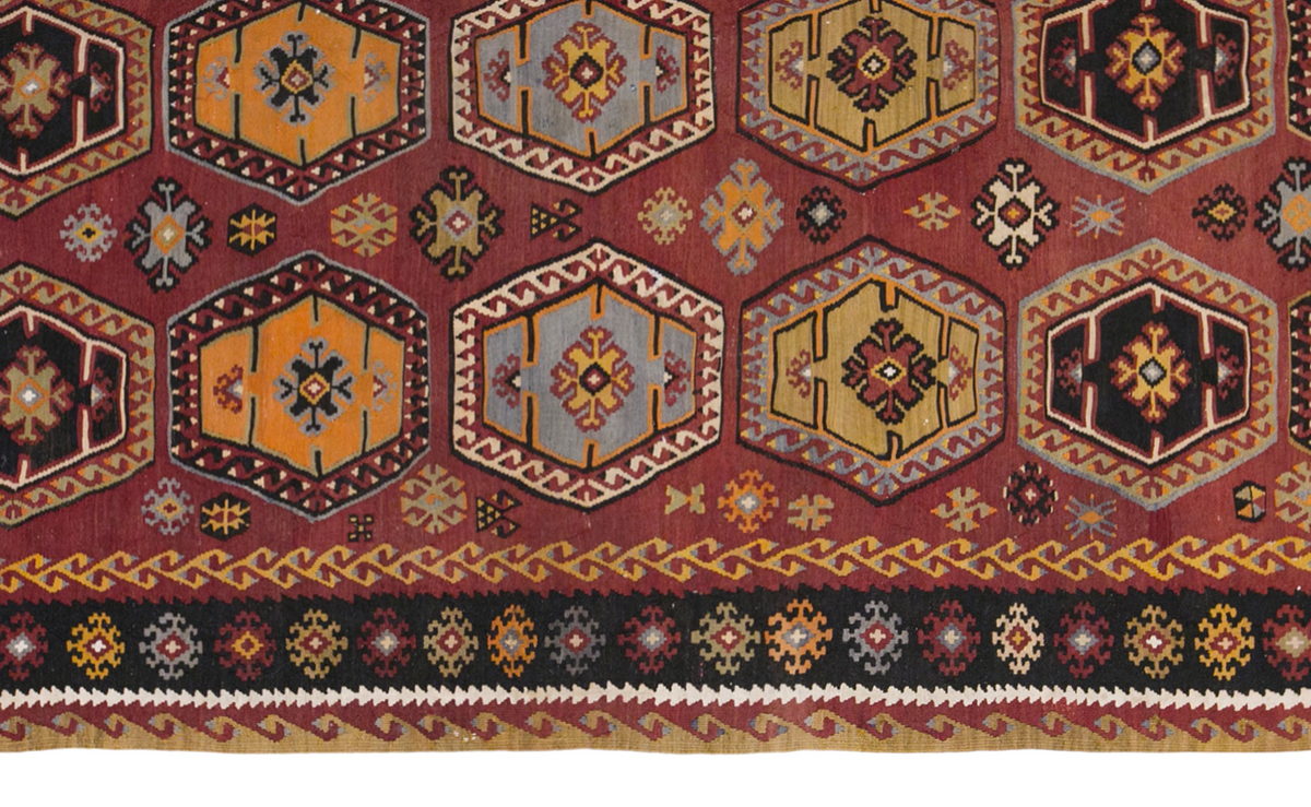 Şarkışla tribal kilim, 6x11 ft kilim, 174x334 cm