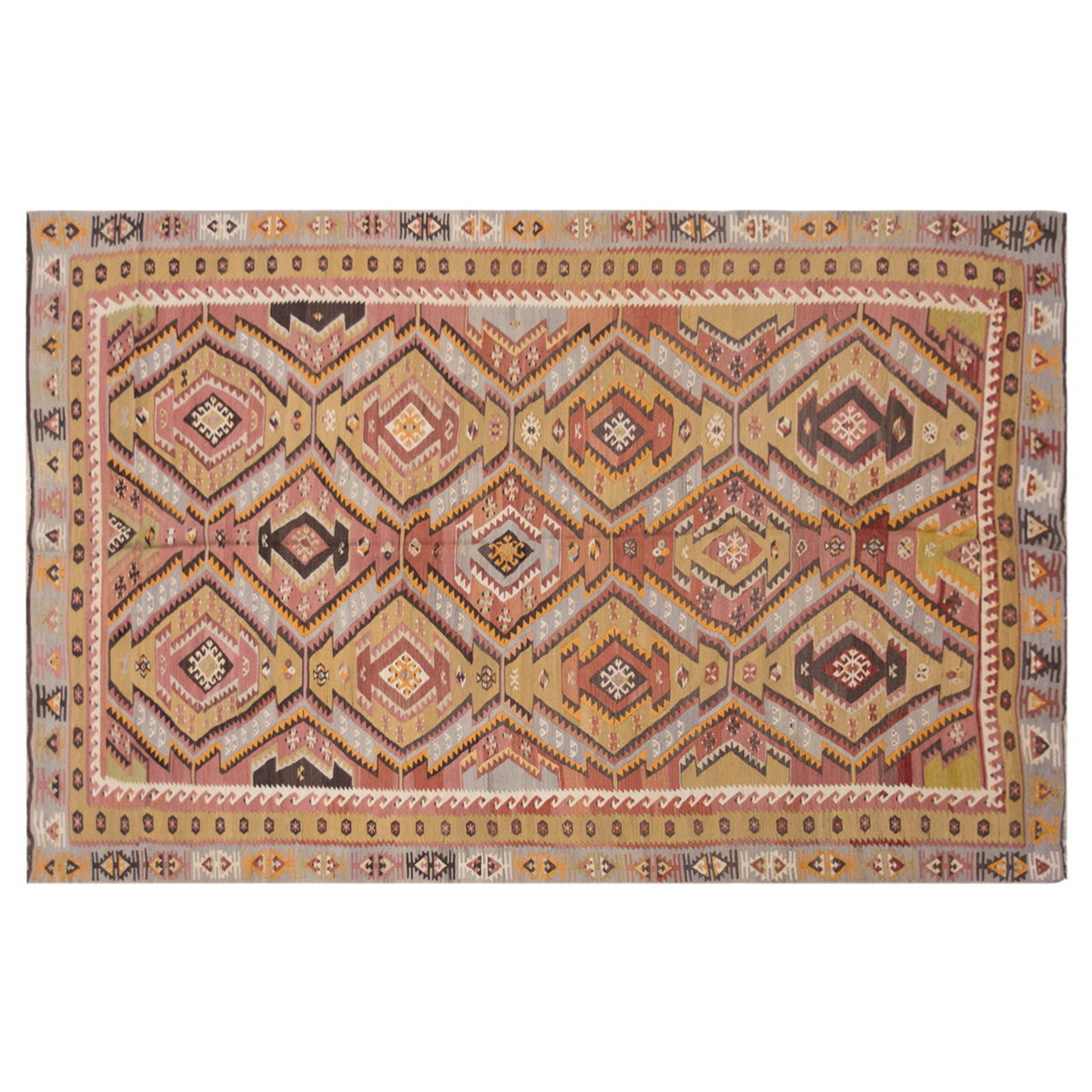 şarkışla tribal kilim, 6x12 ft kilim, 180x370 cm