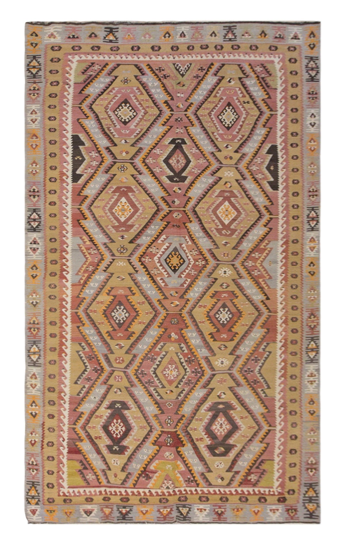 şarkışla tribal kilim, 6x12 ft kilim, 180x370 cm