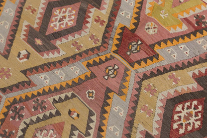 şarkışla tribal kilim, 6x12 ft kilim, 180x370 cm