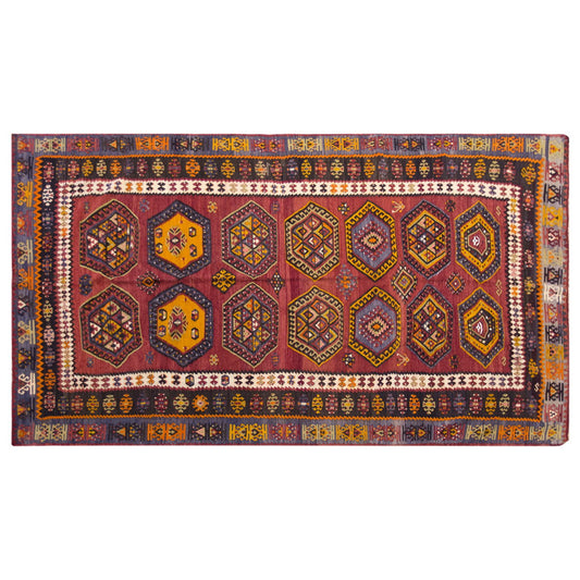 şarkışla tribal kilim, 6x13 ft kilim, 174x400 cm