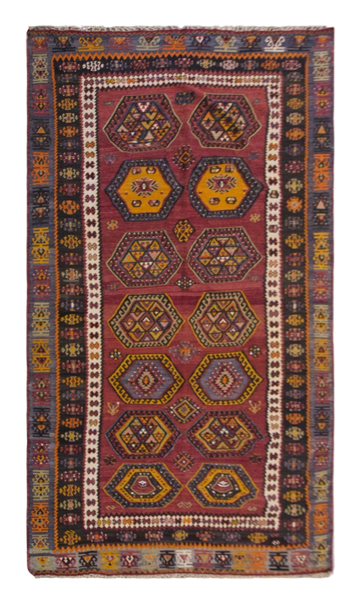 şarkışla tribal kilim, 6x13 ft kilim, 174x400 cm
