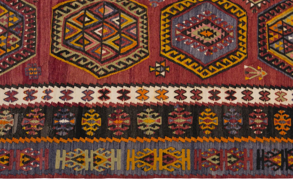şarkışla tribal kilim, 6x13 ft kilim, 174x400 cm