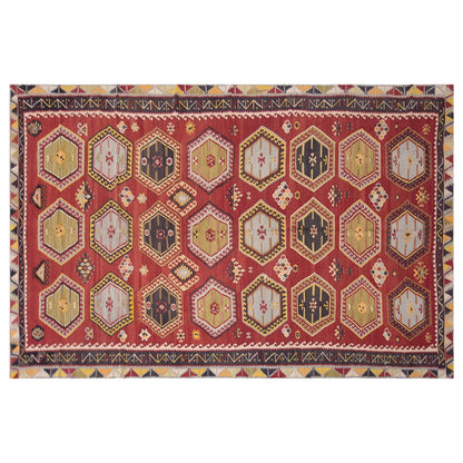 şarkışla tribal kilim, 6x13 ft kilim, 185x400 cm
