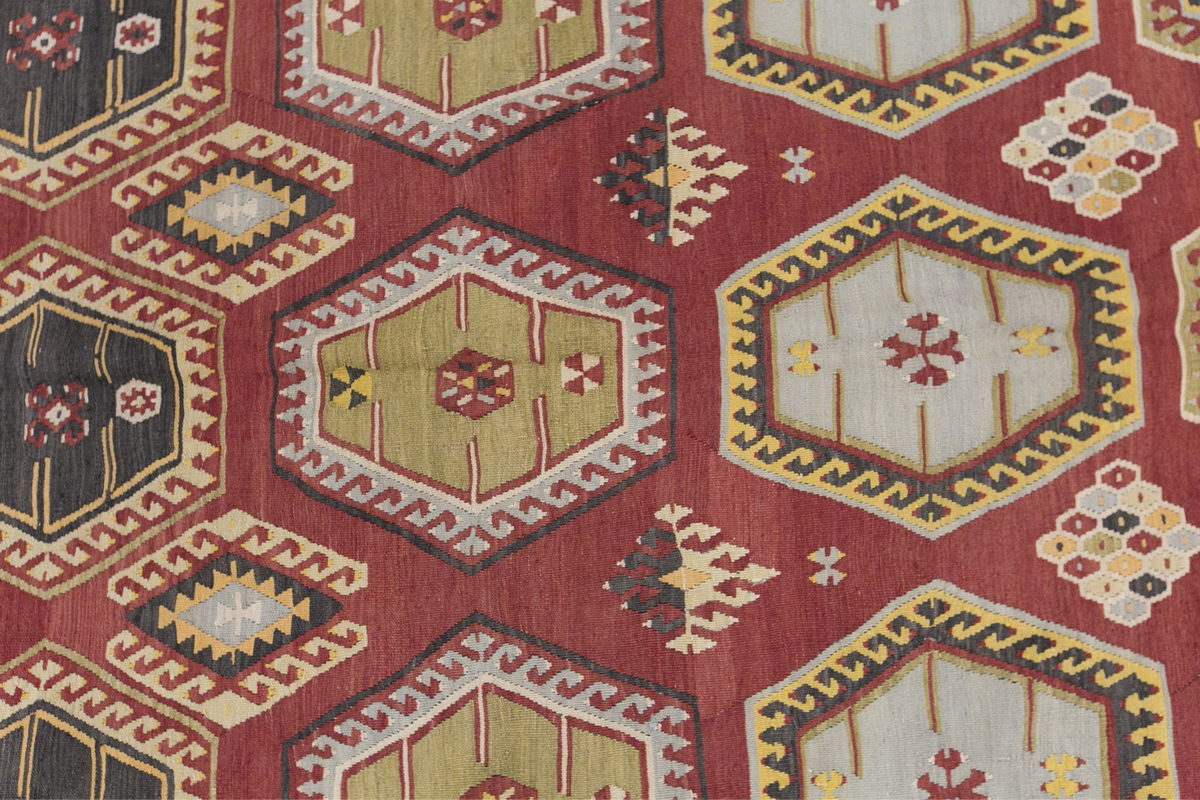 şarkışla tribal kilim, 6x13 ft kilim, 185x400 cm