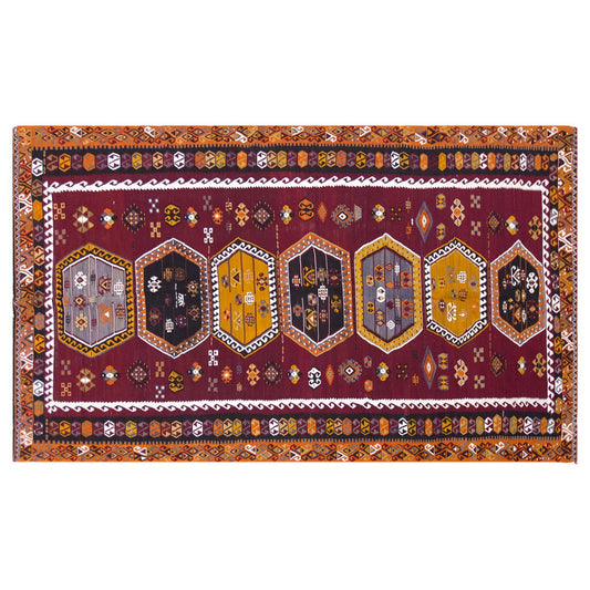 şarkışla tribal kilim, 6x14 ft kilim, 170x440 cm