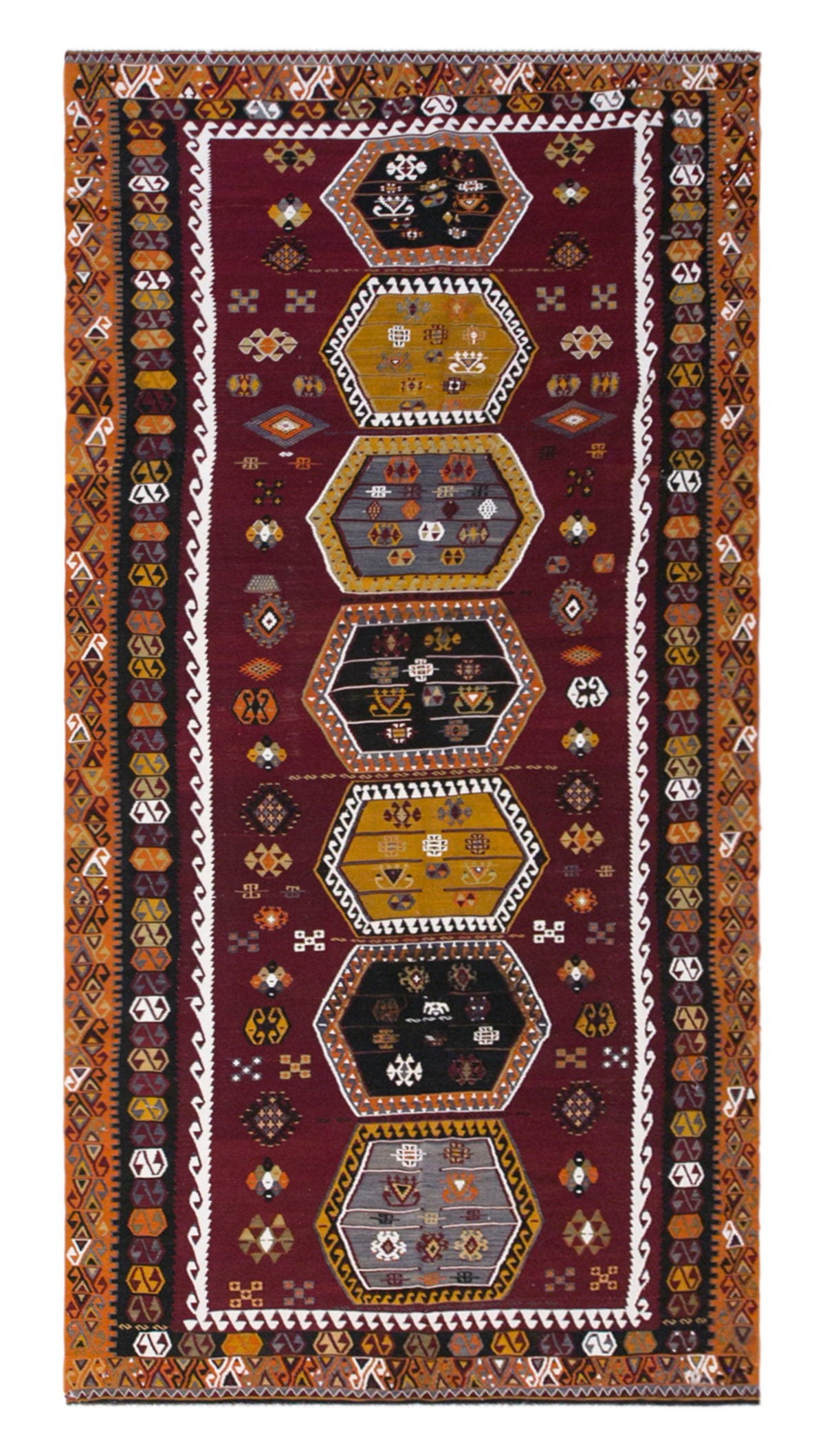 şarkışla tribal kilim, 6x14 ft kilim, 170x440 cm