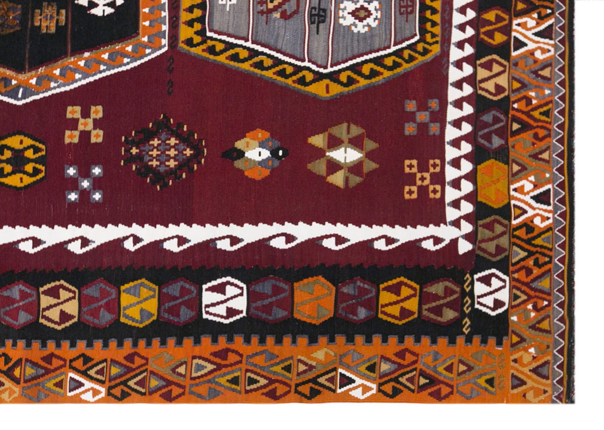 şarkışla tribal kilim, 6x14 ft kilim, 170x440 cm