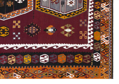 şarkışla tribal kilim, 6x14 ft kilim, 170x440 cm