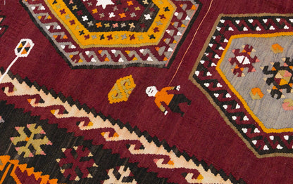 şarkışla tribal kilim, 6x14 ft kilim, 180x420 cm kilim