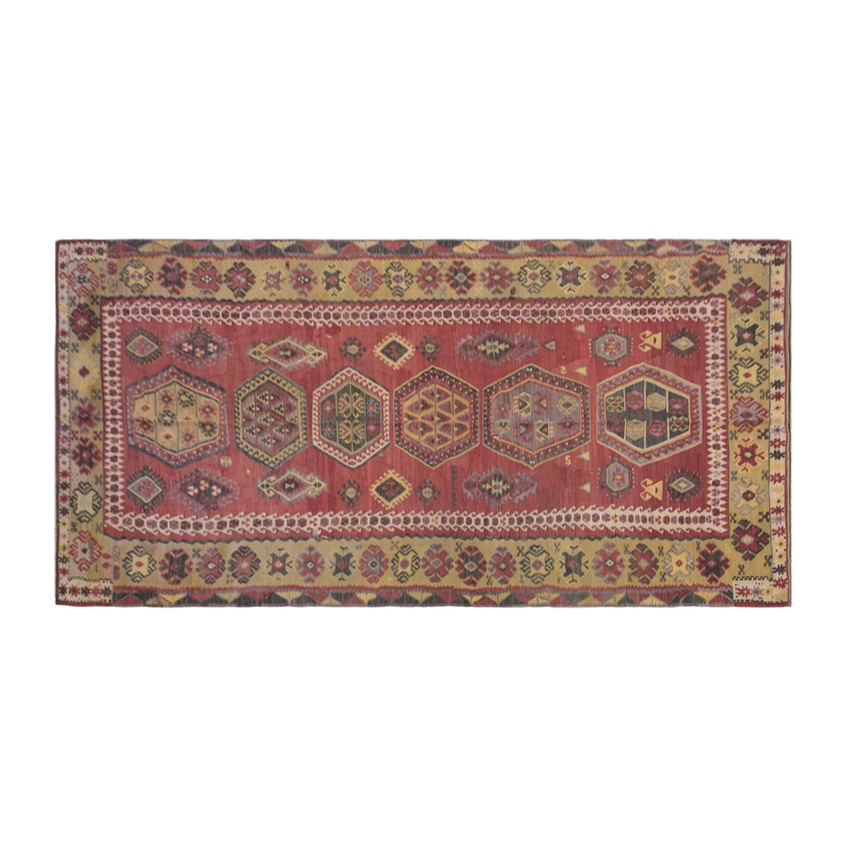 şarkışla tribal kilim, 6x15 ft kilim, 190x443 cm
