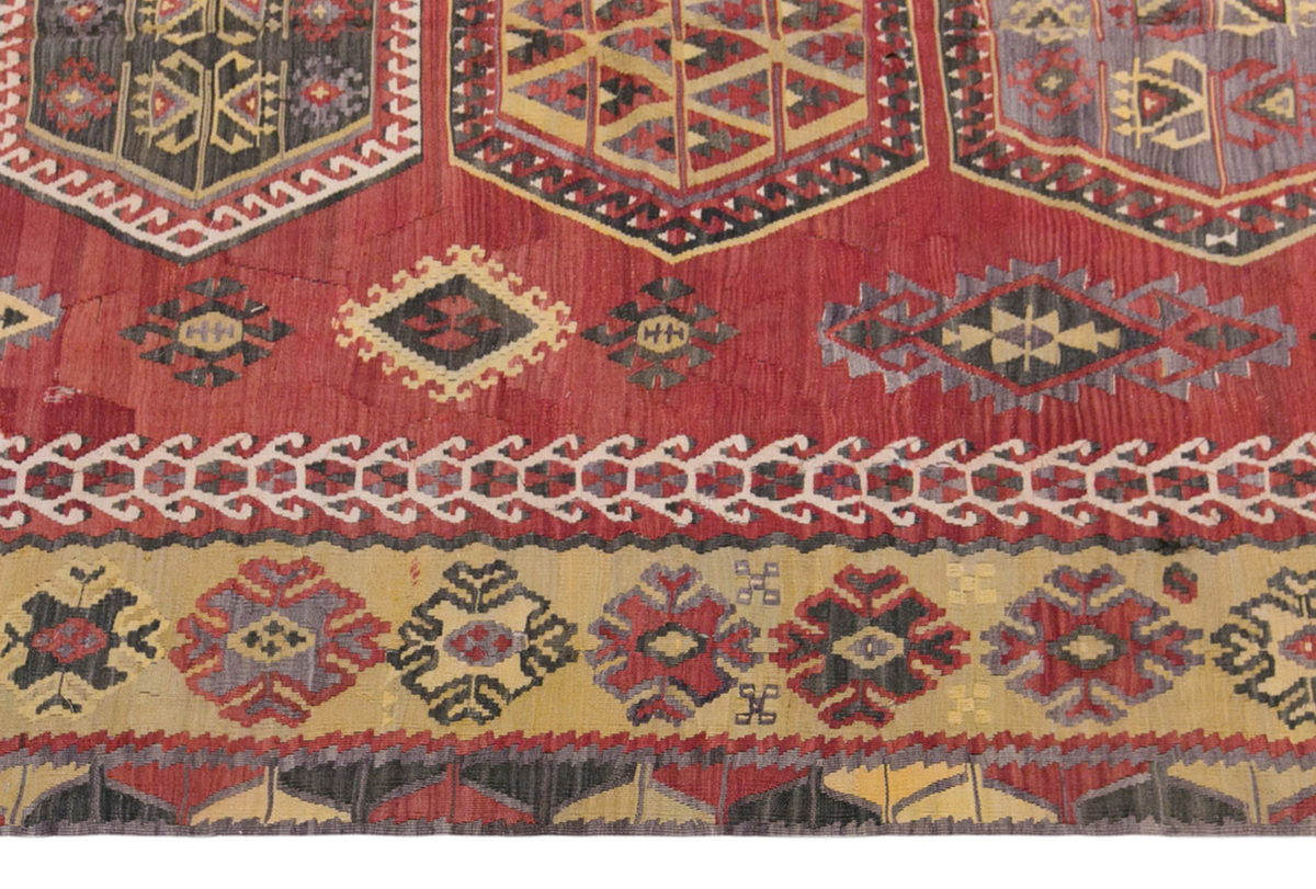 şarkışla tribal kilim, 6x15 ft kilim, 190x443 cm