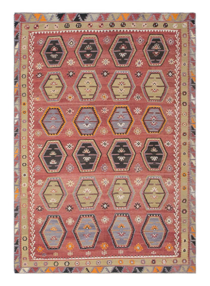 şarkışla tribal kilim, 7x12 ft kilim, 215x356 cm