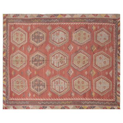 Şarkışla tribal kilim, 7x12 ft kilim, 222x358 cm