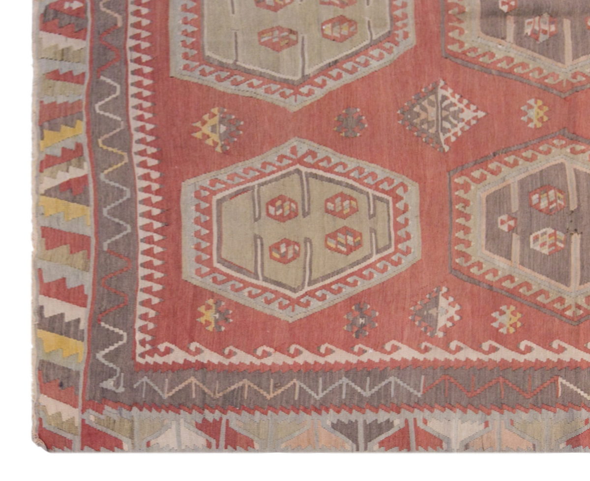 Şarkışla tribal kilim, 7x12 ft kilim, 222x358 cm