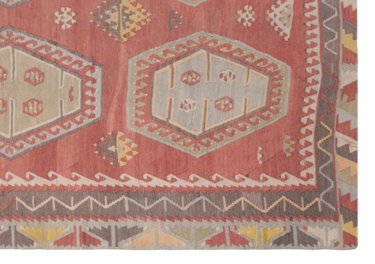 Şarkışla tribal kilim, 7x12 ft kilim, 222x358 cm