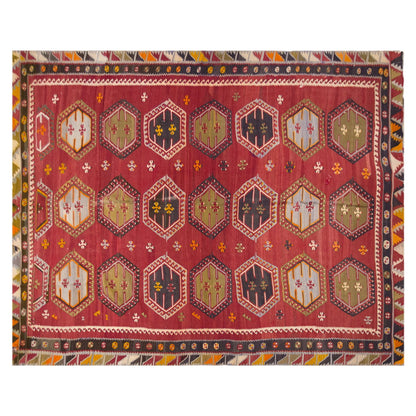 şarkışla tribal kilim, 7x12 ft kilim, 225x360 cm