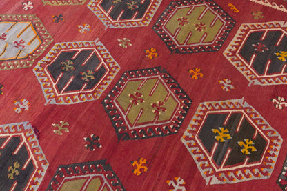 şarkışla tribal kilim, 7x12 ft kilim, 225x360 cm