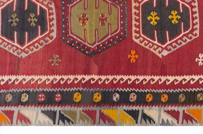 şarkışla tribal kilim, 7x12 ft kilim, 225x360 cm