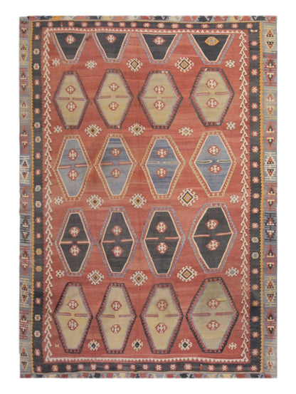 şarkışla tribal kilim, 8x11 ft kilim, 247x334 cm