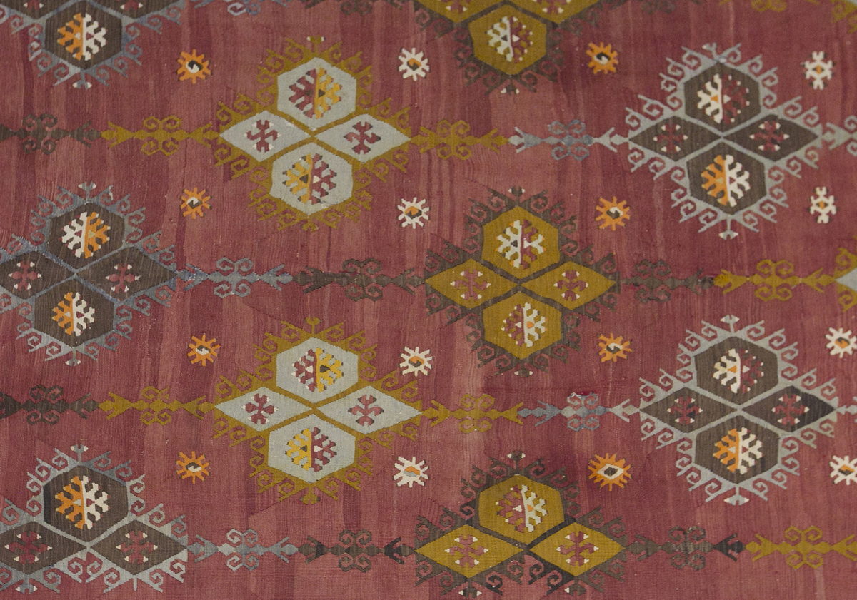 Şarkışla tribal kilim, 8x12 ft kilim, 236x378 cm