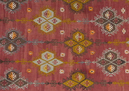 Şarkışla tribal kilim, 8x12 ft kilim, 236x378 cm