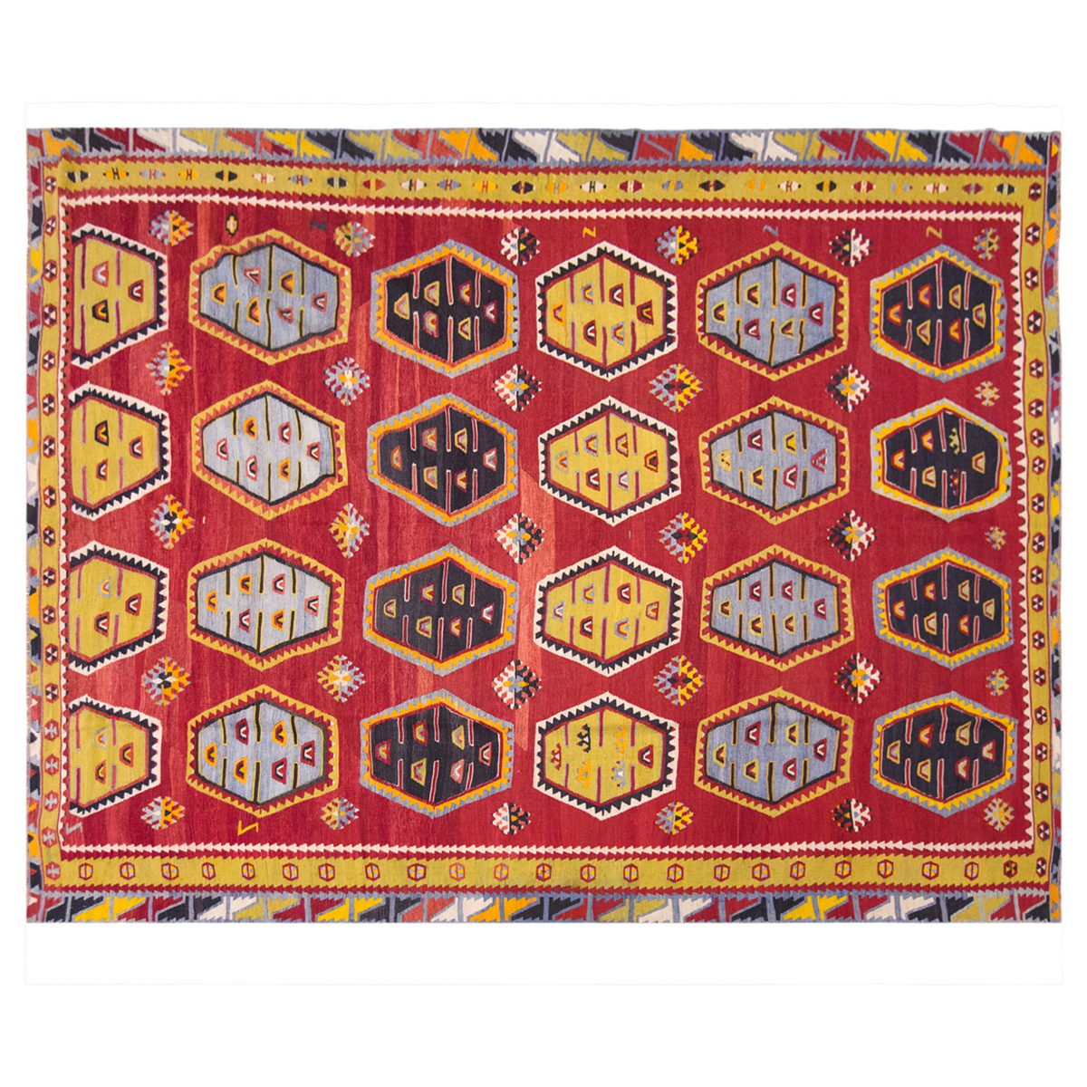 Şarkışla tribal kilim, 8x12 ft kilim, 240x358 cm