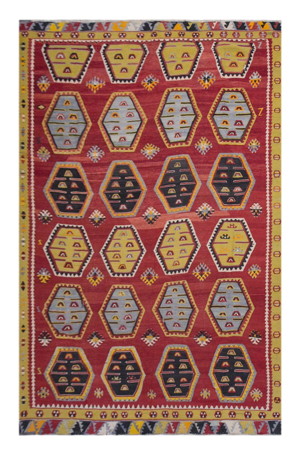 Şarkışla tribal kilim, 8x12 ft kilim, 240x358 cm